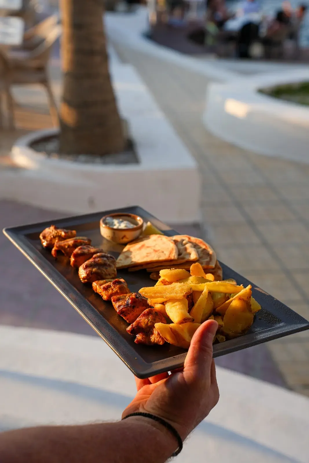 A grilled platter served at Thalassa