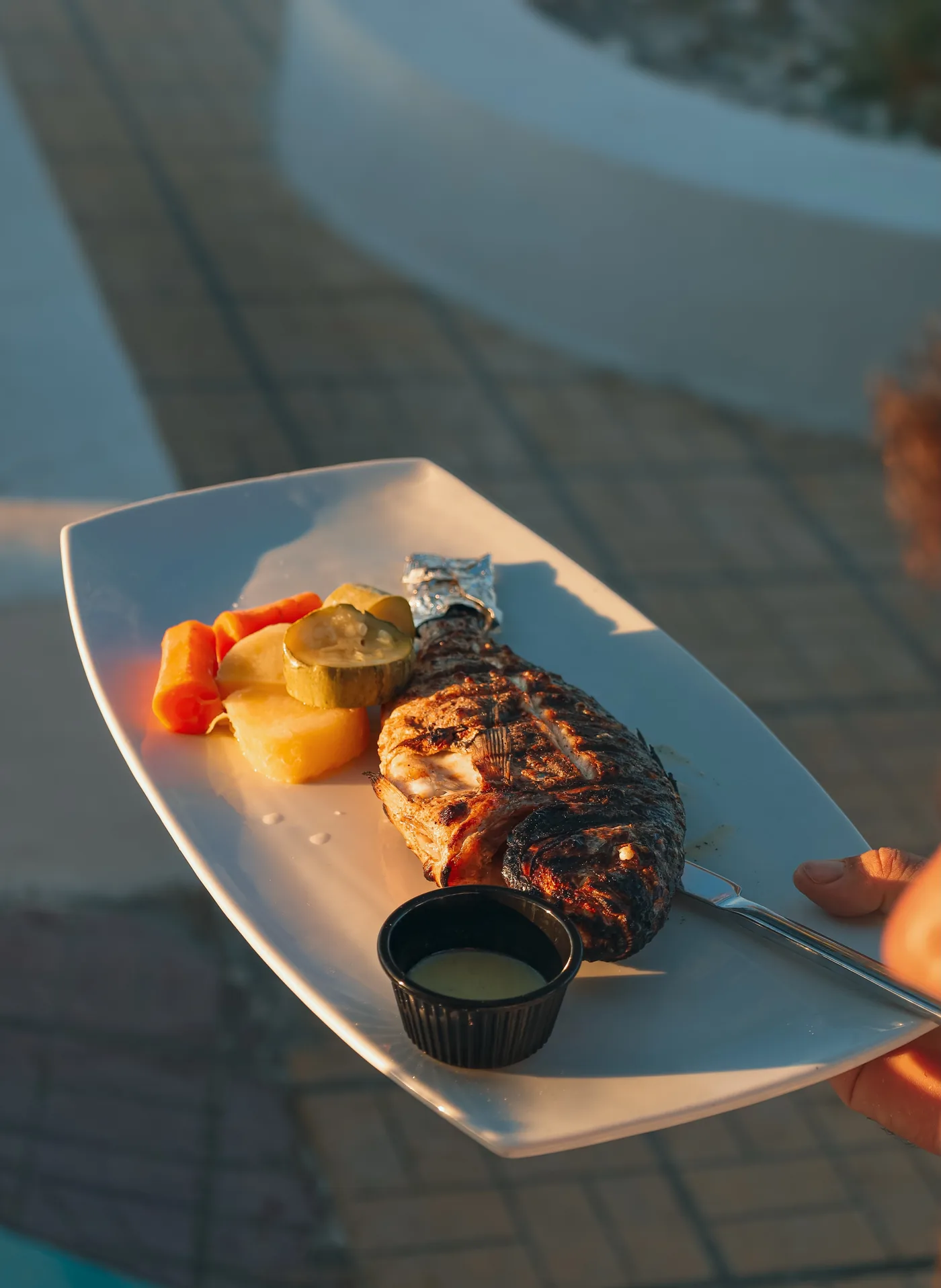 A colourful Mediterranean meal served at Thalassa